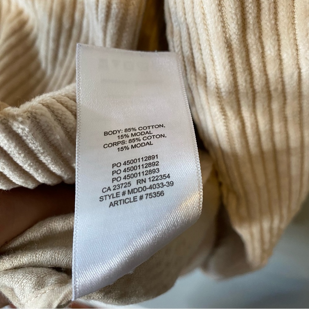 2/$25 Aritzia The Group Babaton Graydon Corduroy Button Up Shirt - Picture 6 of 7